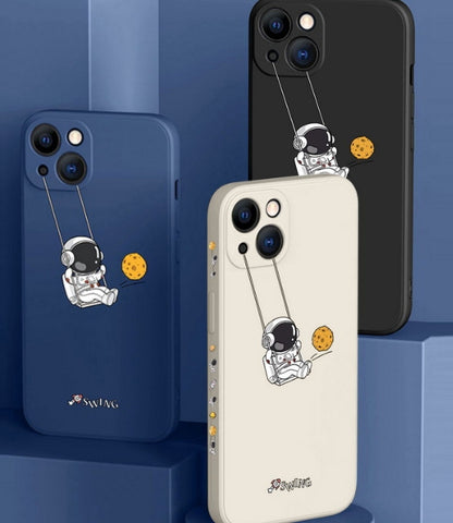 Astronaut Soft Shell Case for Apple Mobile Phones