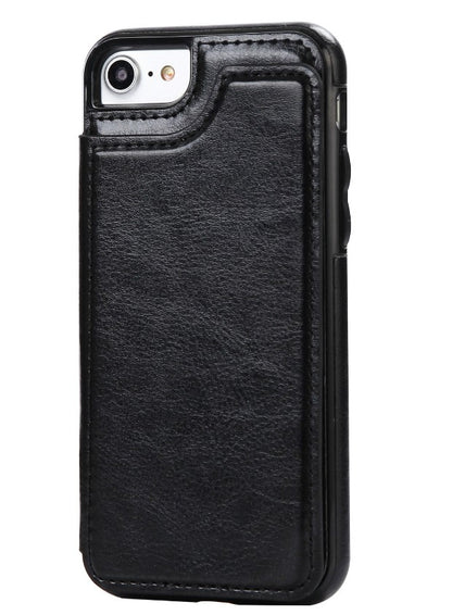 Card Holder Flip Phone Case for iPhone 8 & Samsung S8+